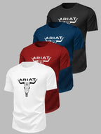 Western Bull Head Graphic Streetwear T-Shirt