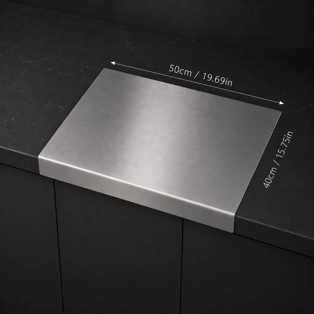 Stainless Steel Chopping Board – Non-Slip Heavy Duty Kitchen Cutting Board