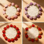 Handmade Crochet Flower Bouquet Coaster – Decorative Gift for Mom & Grandma