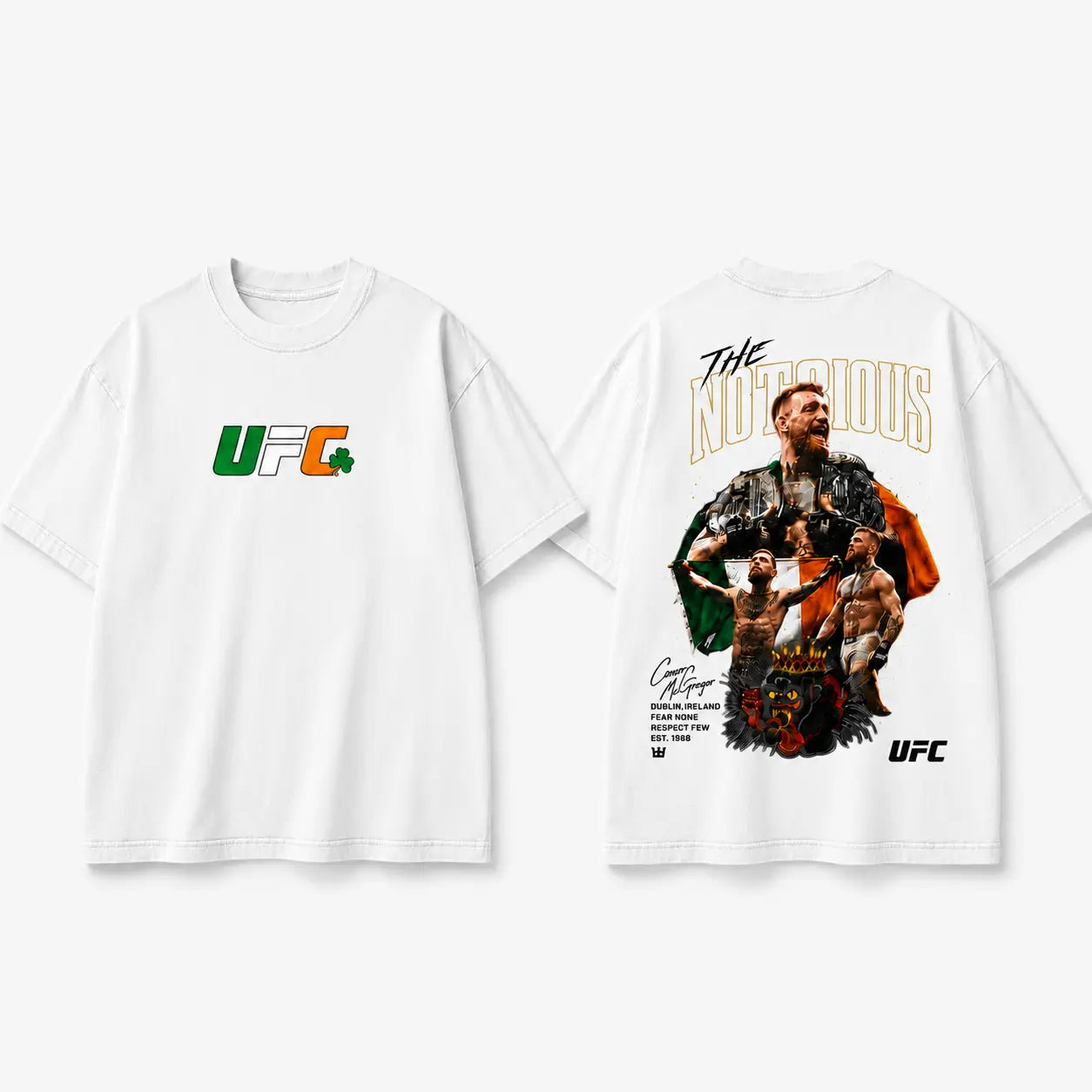 Men's UFC 329 Conor McGregor T-Shirt – "The Notorious" MMA Graphic Tee