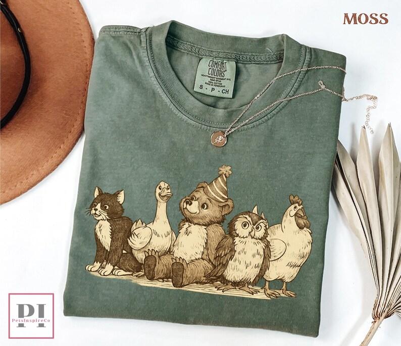 Comfort Colors Little Bear T-shirt Vintage 90s Animals Retro Tee Gift Idea