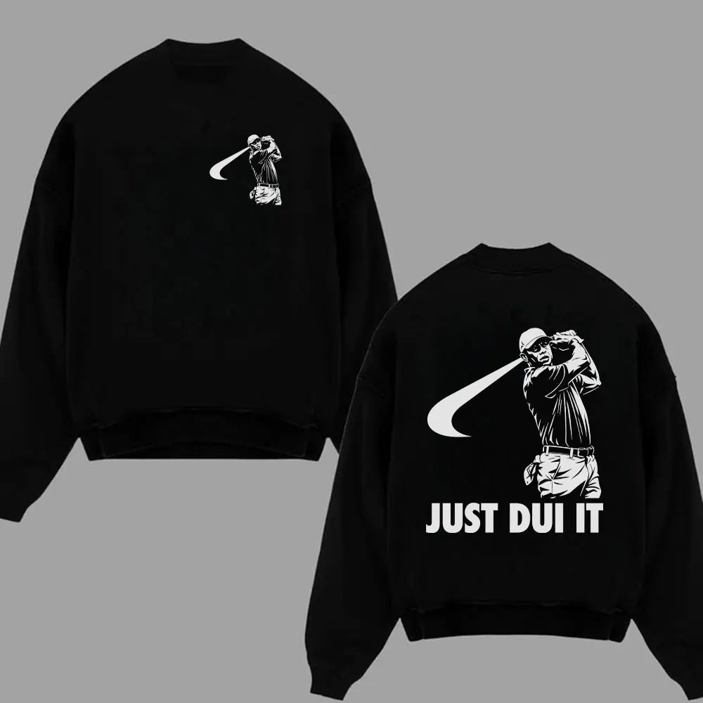 "Just DUI It" Tiger Woods Mugshot Tee | Funny Golf Sarcastic Shirt