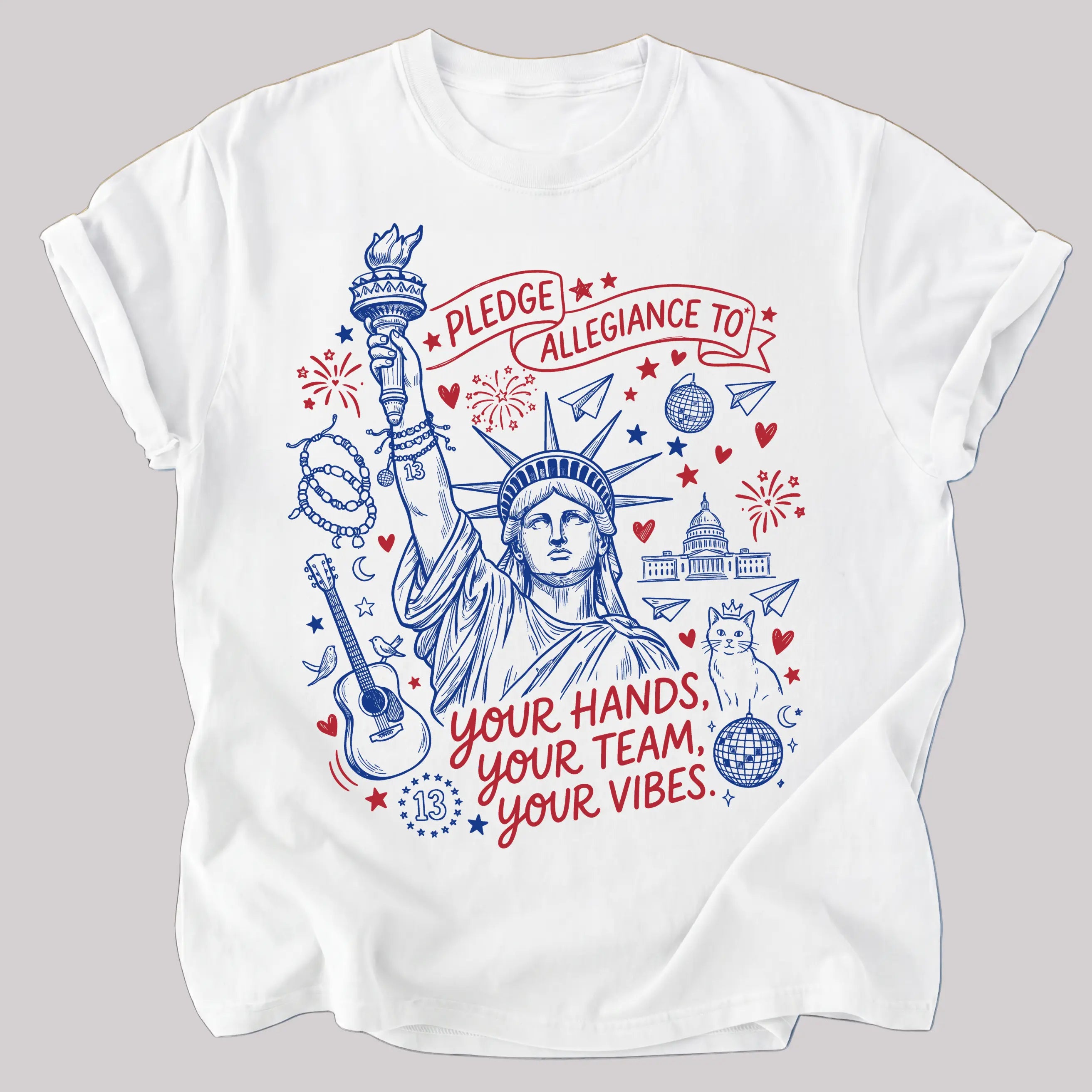 Pledge Allegiance To Your Hands Your Team Your Vibes Shirt, Sweatshirt, Hoodie