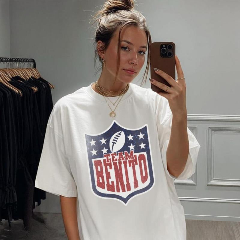 Retro Team Benito Football T-Shirt | Vintage 90s Style Fan Gift
