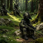 Mini Hardcore Tactical Special Forces Figure – Night Vision Military Desk Decor