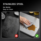 Stainless Steel Chopping Board – Non-Slip Heavy Duty Kitchen Cutting Board