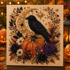 Halloween Ghost Pearl Art DIY Kit – Spooky Cute 3D Craft Gift for Fall Home Decor