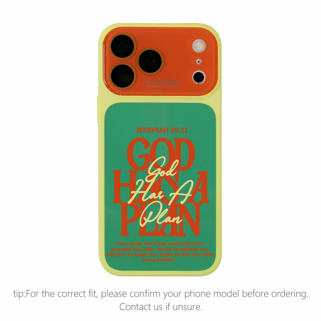 Jeremiah 29:11 Christian Bible Verse Color Block Phone Case for iPhone 17 Pro Max – Dual-Layer TPU-PC Protective Shell with Raised Camera Guard