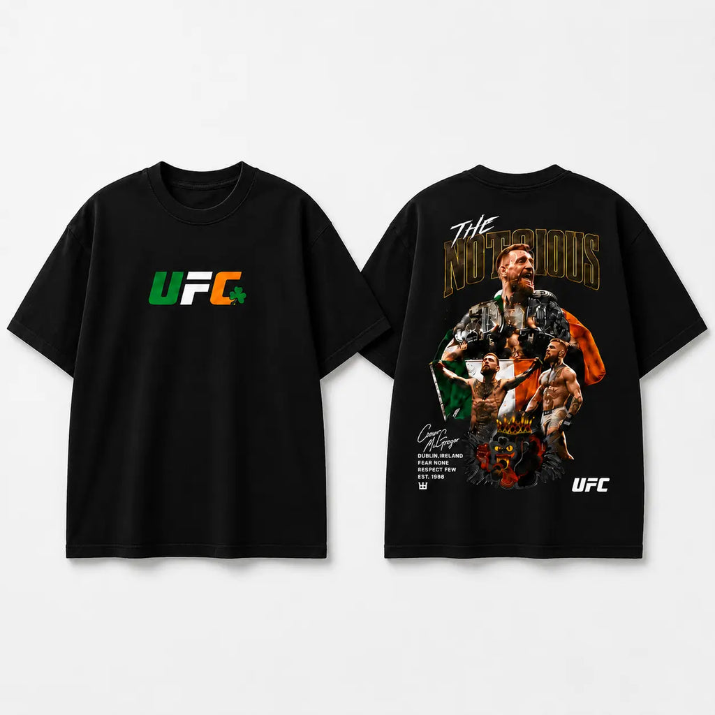 Men's UFC 329 Conor McGregor T-Shirt – "The Notorious" MMA Graphic Tee