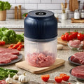 Cordless Electric Garlic Chopper (300ML) – Portable 4-Blade Food Processor & Veggie Grinder