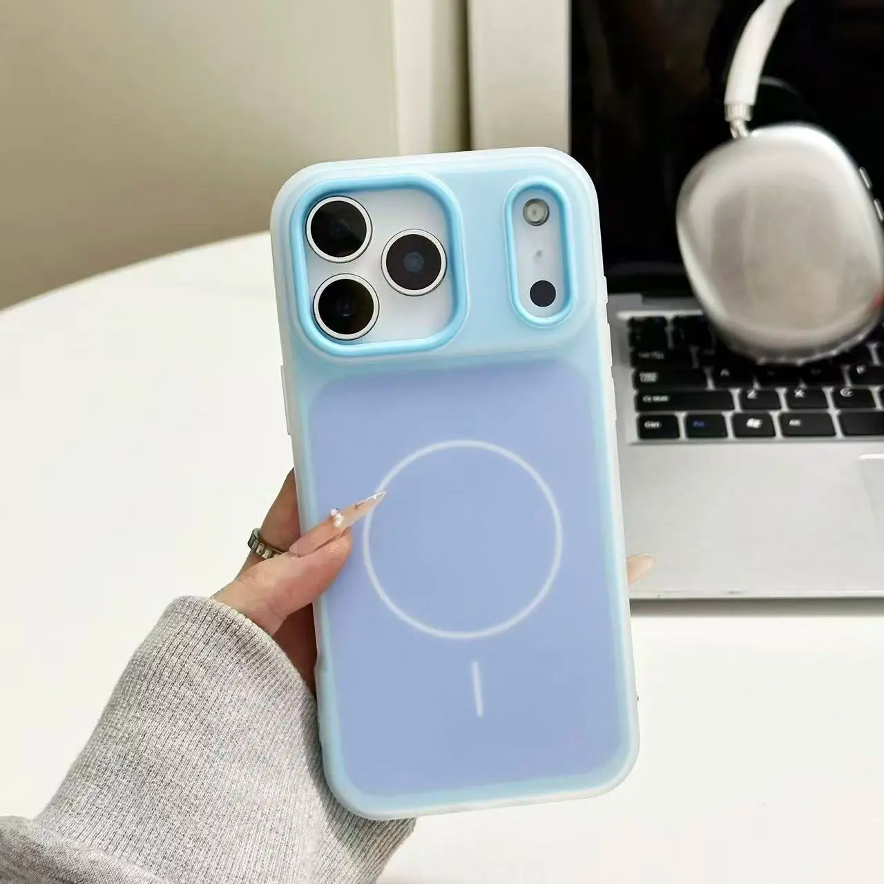MagSafe Phone Case – Dual Layer Color-Blocking Shockproof Cover for iPhone 17 Pro Max