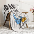'Dad Is Not Sleeping' Funny Flannel Throw Blanket - Soft Father's Day & Birthday Gift for Dad/Husband