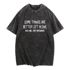 Premium Heavyweight Long Sleeve Sweatshirt with Witty Introverted Humor Print