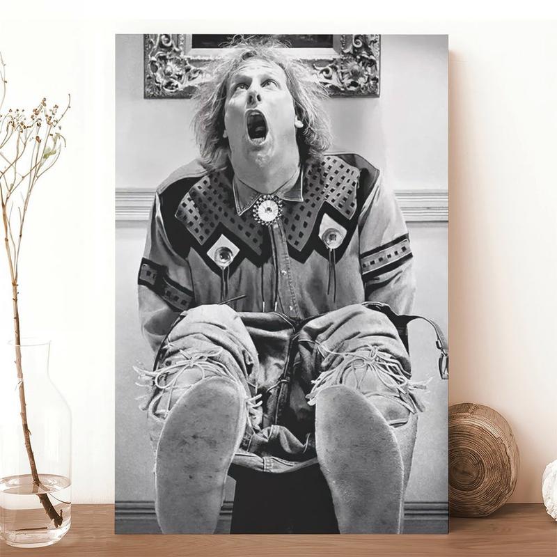 Funny Bathroom Decor, Bathroom Art Movie Poster Print, Dumb Movie Wall Art, Funny Wall Decor, Vintage Black & White Poster, Gift for Him