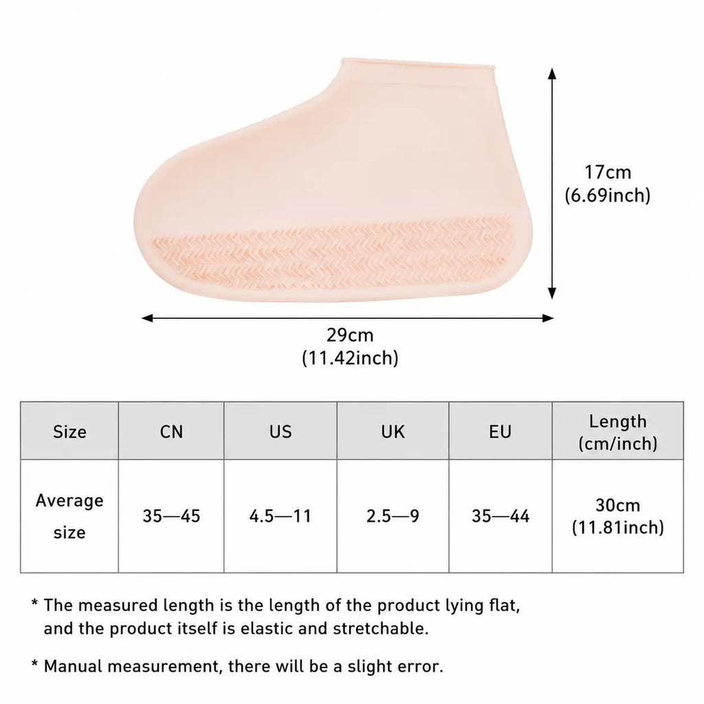 Waterproof Thickened Stretch Shoe Covers – Anti-Slip Wear-Resistant Overshoes for Rainy Days