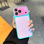 Dopamine Color Block Phone Case – Soft Shockproof Aesthetic Cover for iPhone 17 Pro Max