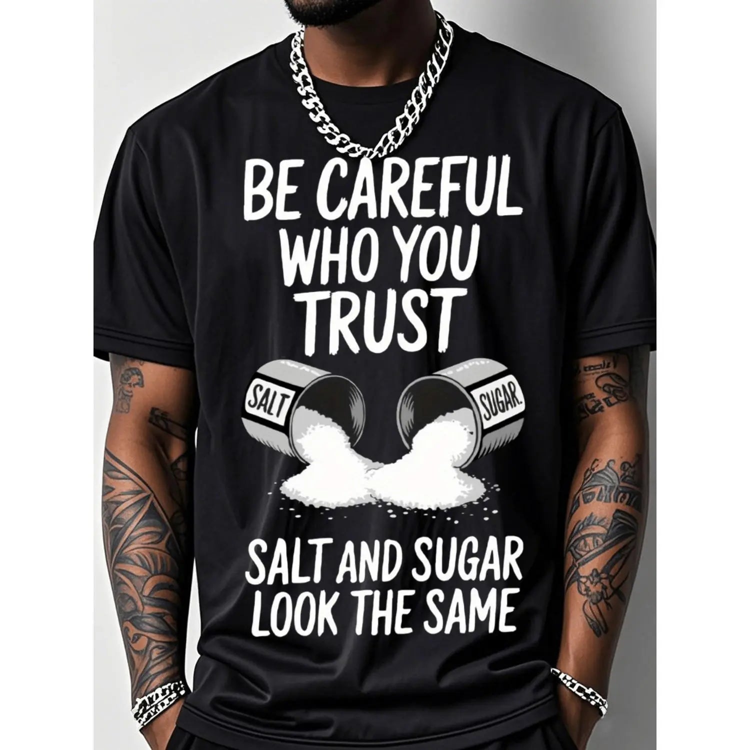 "Salt: Be Careful Who You Trust" Shirt | Funny Sarcastic Gym Tee