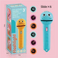 Kids Bedtime Story Projection Flashlight - 48 Pattern STEM Learning Toy with 6 Slides