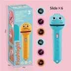 Kids Bedtime Story Projection Flashlight - 48 Pattern STEM Learning Toy with 6 Slides