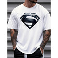 Justice League "Man of Steel" Plus Size Tee: Comfortable Graphic Print Top