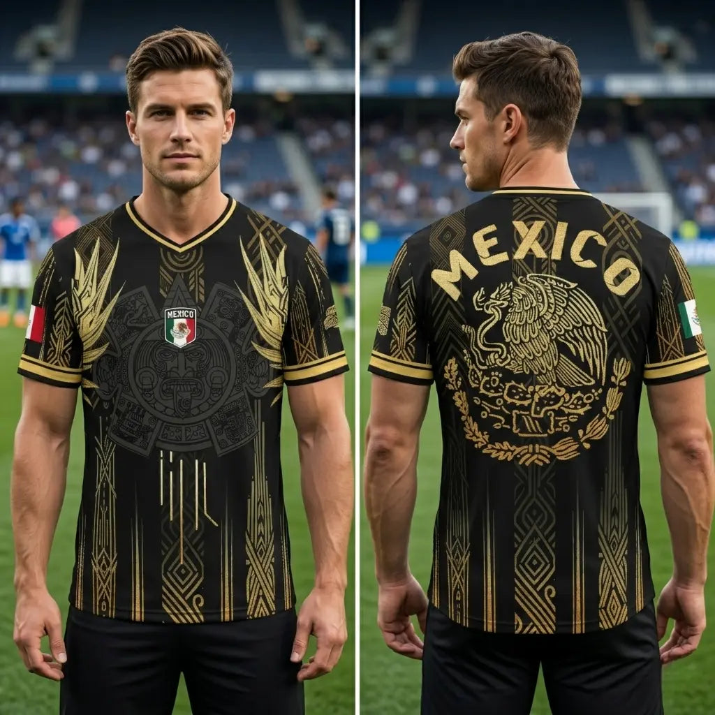 2026 Mexico Aztec Warrior Graphic Soccer Jersey