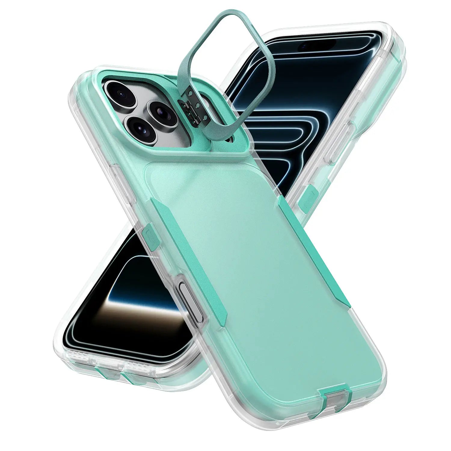 iPhone Military-Grade Heavy Duty Case with Camera Kickstand & Rugged Protection