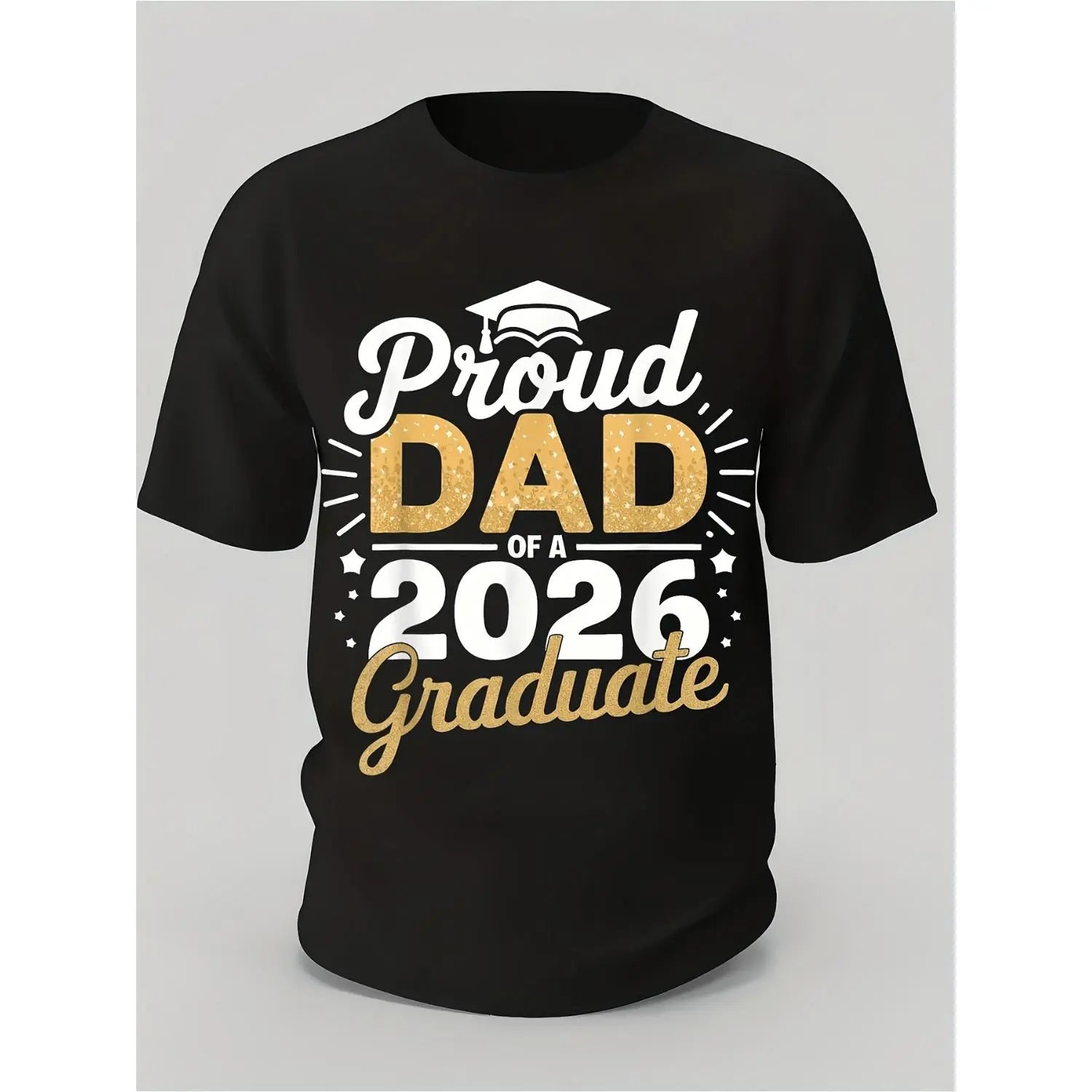 Class of 2026 Proud Dad Tee: 220gsm Heavyweight Cotton Graduation Gift