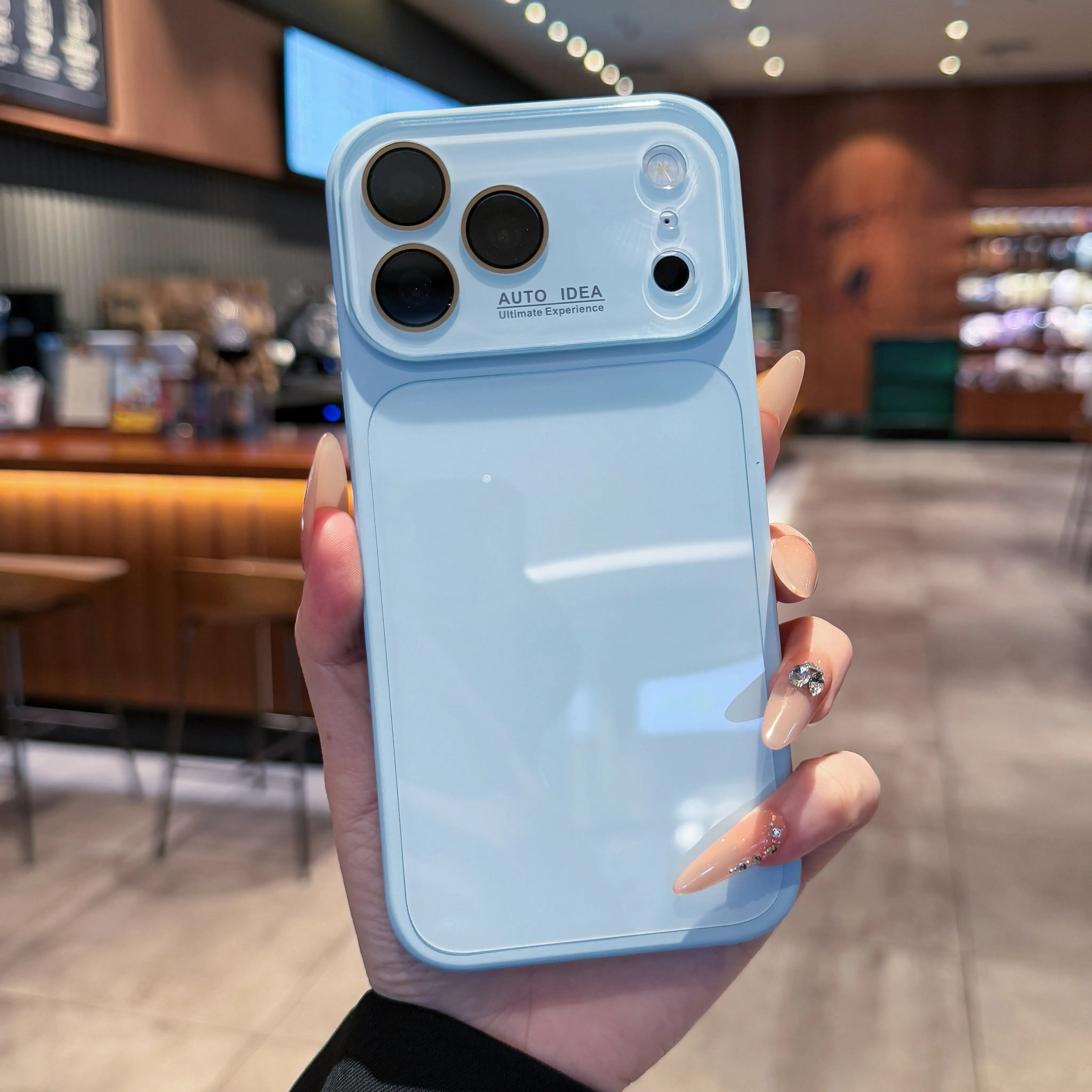 Dopamine Candy Color Crystal Phone Case – Contrast Lens Protection Anti-Drop Cover for iPhone 17 Pro Max