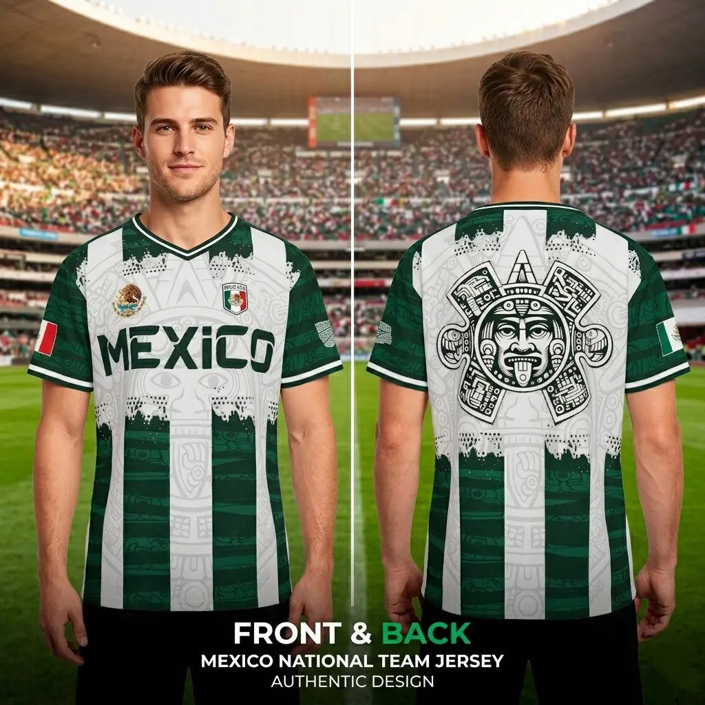 2026 Mexico Aztec Calendar All-Over Print Soccer Jersey