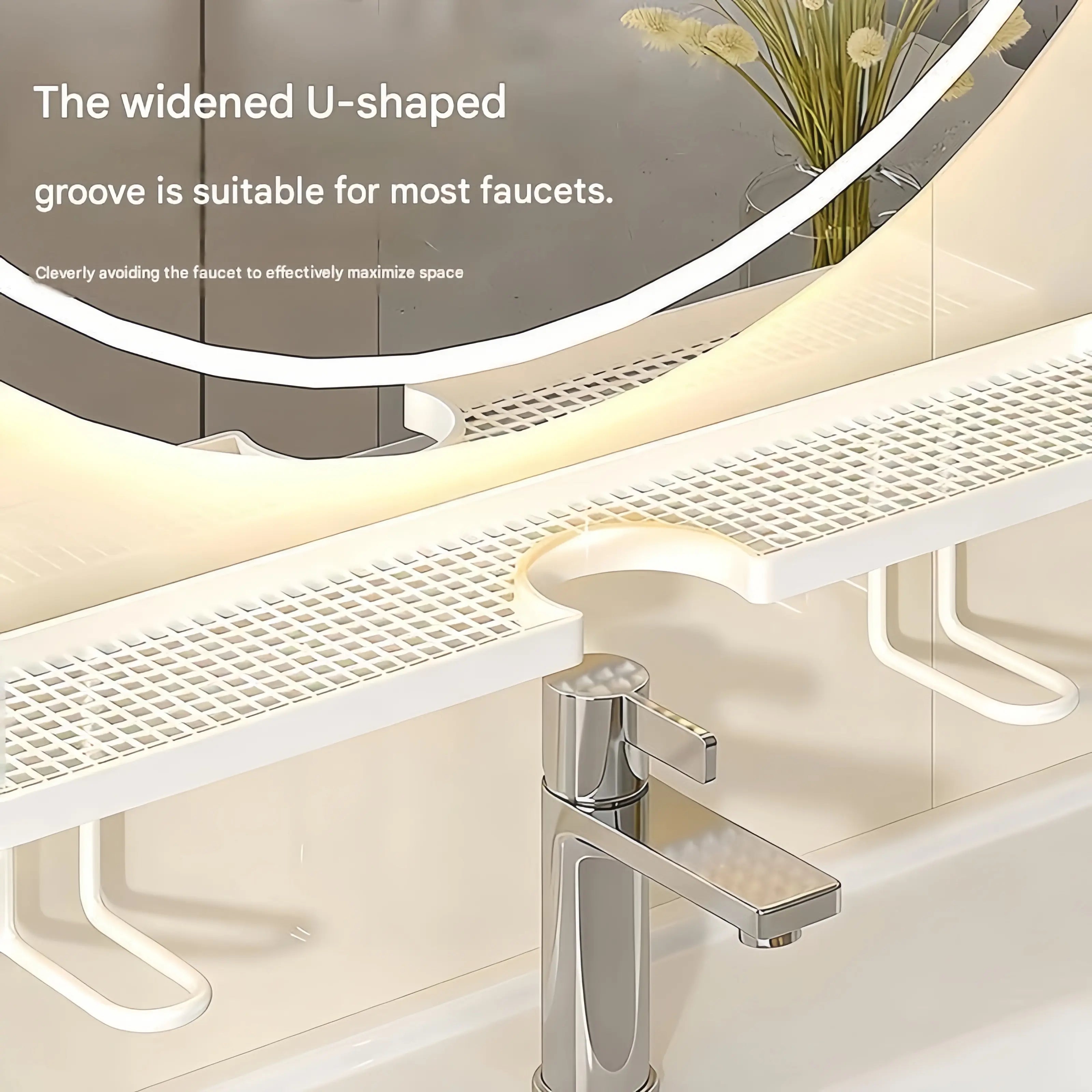 Minimalist Luxury Multi-Purpose Storage Rack for Bathroom & Kitchen