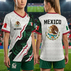 2026 Mexico Aztec Calendar Style Soccer Jersey - Men's V-Neck Football Shirt for Fans & Players