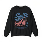 Jaws Amity Island 1975 Tee: Vintage Cotton Movie Gift for Film Buffs