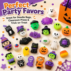 Halloween Mochi Squishies Kit – Mini Spooky Party Favors & Trick-or-Treat Bag Fillers