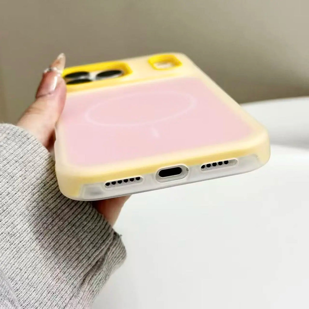 MagSafe Phone Case – Dual Layer Color-Blocking Shockproof Cover for iPhone 17 Pro Max