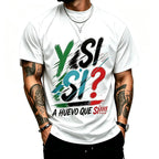Mexico Spirit Cotton T-Shirt – Bold Flag Colors Graphic Print Short Sleeve Tee
