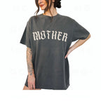 Old English "Mother" Gothic T-Shirt | Alternative Metalcore Aesthetic Tee