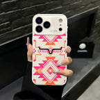 Western Bull Horn Aztec Geometric MagSafe Case – Gradient Ethnic Tribal Shockproof Cover for iPhone 17 Pro Max
