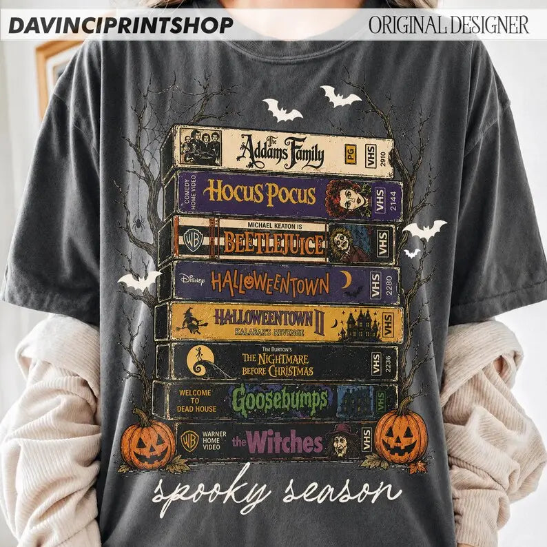 Comfort Colors Vintage Halloween Movie Shirt – Retro Spooky Season Horror Graphic Tee