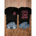 Women's Plus Size Skull Graphic Tee | Edgy Goth Aesthetic Casual Shirt