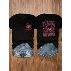 Women's Plus Size Skull Graphic Tee | Edgy Goth Aesthetic Casual Shirt
