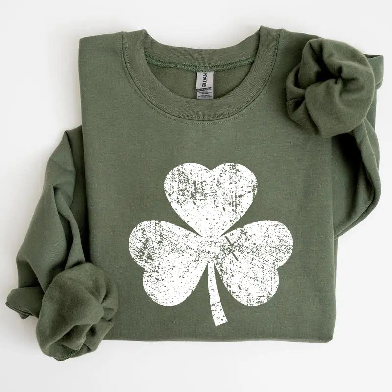 Vintage Shamrock, St Patrick's Day Sweatshirt