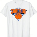 New York State of Mind Basketball Graphic T-Shirt – Unisex Cotton Crewneck Streetwear Tee