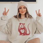 T-shirt"Absolutely Not" Possum Valentine's Sweatshirt | Funny Vintage Crewneck