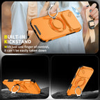MagSafe Case with Slide Camera Cover & Ring Kickstand – Military Grade Shockproof for iPhone 17 Pro Max