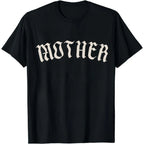 Old English "Mother" Gothic T-Shirt | Alternative Metalcore Aesthetic Tee