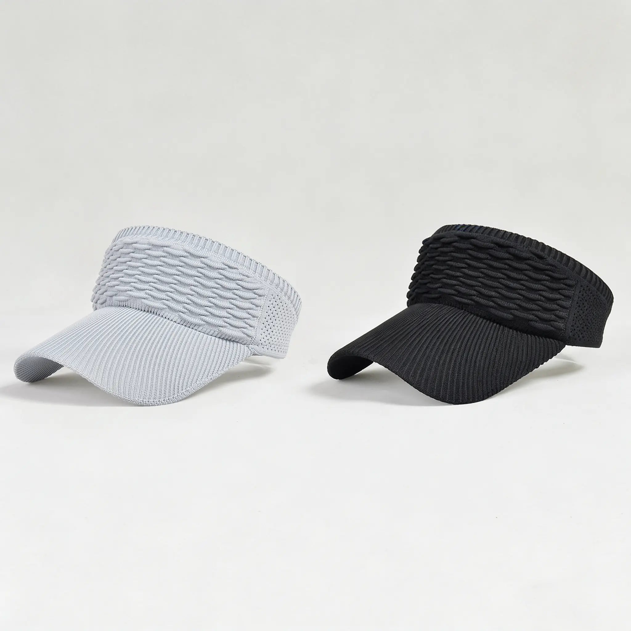 2-Pack Women’s Open-Top Breathable UV-Protection High-Ponytail Sun Visor