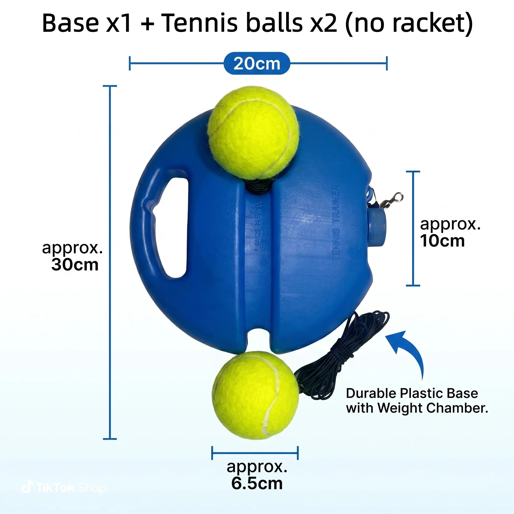 Solo Tennis Trainer Rebound Set – Portable Self-Practice Racket & Balls Equipment