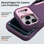 iPhone Military-Grade Heavy Duty Case with Camera Kickstand & Rugged Protection