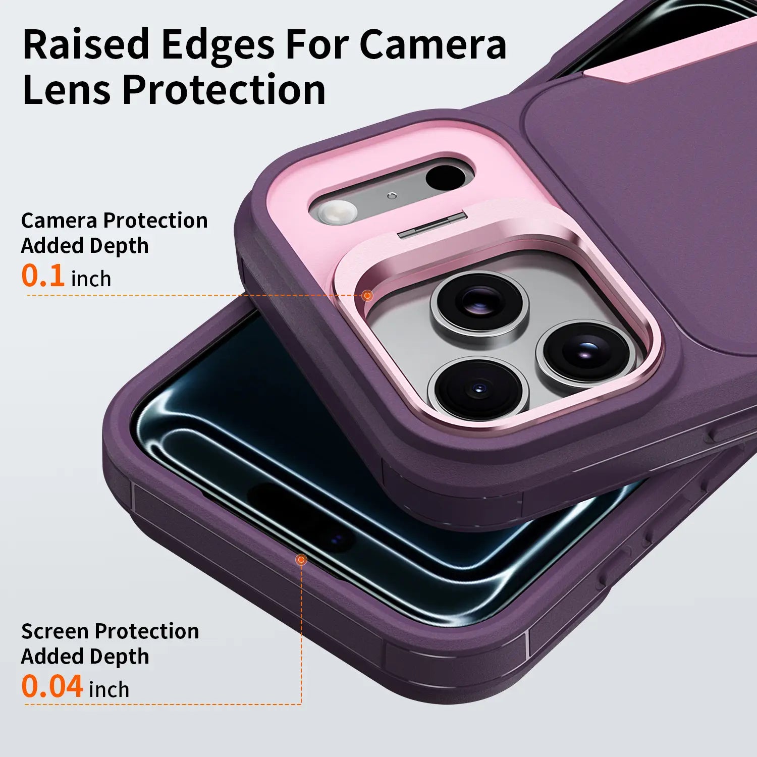 iPhone Military-Grade Heavy Duty Case with Camera Kickstand & Rugged Protection