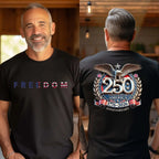 USA 250th Anniversary 1776–2026 Patriotic Graphic T-Shirt